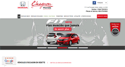 Desktop Screenshot of chagnonhonda.com